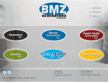 Tablet Screenshot of bmzgenerators.com